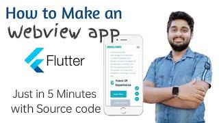 Webview in Flutter | How to make webview app in flutter.