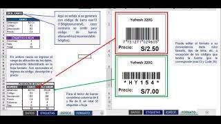 Plantilla Excel que Genera Etiquetas con Código de Barras EAN13