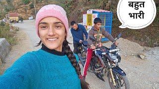 निखिल को भी बाइक चलाना सिखा दिया || Namaste Pahad ।। Ashutosh Negi