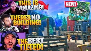*NEW* TILTED TOWN IS INSANE! YOU CAN'T BUILD!? ft. Nickmercs, Tim, HD (Fortnite Battle Royale)