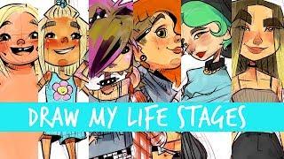 DIBUJO LAS ETAPAS DE MI VIDA | DRAW MY LIFE STAGES