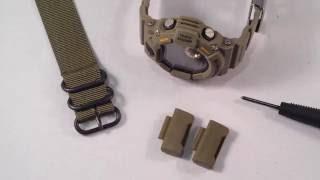 How To Use Zulu or NATO strap on Casio GShock Rangeman 9400 with JaysAndKays Adapters #jaysandkays