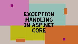 Exception Handling Using Filter in ASP.Net Core | Exception Handling | Exception Filter
