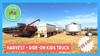 Harvest Time + John Deere Kids Ride-On Truck | Kids Tractor & Farm Videos