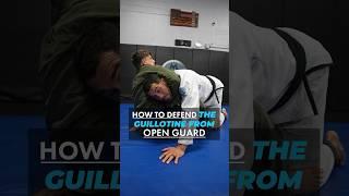 Defend the guillotine from open guard!  #Jiujitsu￼