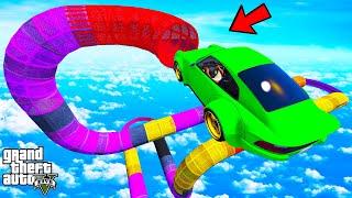 FRANKLIN TRIED LONGEST TUNNEL PARKOUR RAMP CHALLENGE GTA 5 | SHINCHAN and CHOP