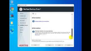 How to install Veritas Backup Exec in windows server