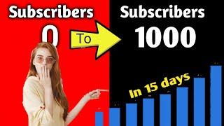 How to get your first 1000 subscribers || on youtube in 2020 || 1000 subscribers Fast