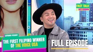 Fast Talk with Boy Abunda: Sofronio Vasquez, the first Filipino winner of 'The Voice USA'! (FULL EP)