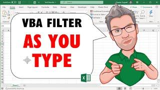 Create a Filter as You Type SEARCH BOX in Excel VBA