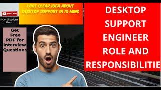 Desktop Support Roles and Responsibilities with examples #desktopsupport  #support