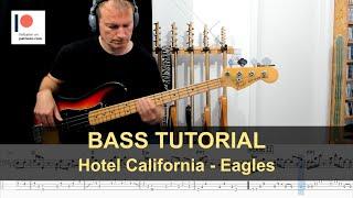 Hotel California - Eagles | Bass Tutorial (Sheet + TABs)