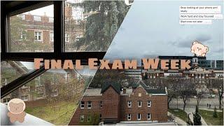 Final exam week| Study Vlog | University of Alberta | Productive days|