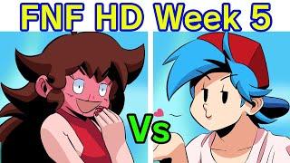 Friday Night Funkin' HD Mod Week 5 Update - FULL WEEK + Cutscenes (FNF HD Mod/Hard) (+ GF Date Week)