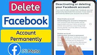 How to delete facebook account permanently || Delete FB Meta account permanently 2023