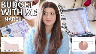  MARCH BUDGET RESET | financial reset, what I spend in a Month, side-hustle challenge