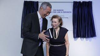Launch of the EW Barker Centre for Law and Business at NUS