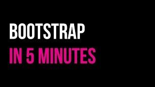 Learn Bootstrap in 5 minutes | Responsive Website Tutorial | Code in 5