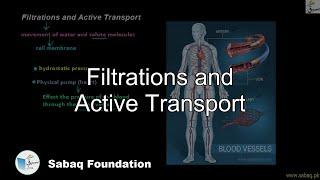 Filtrations and Active Transport, Biology Lecture | Sabaq.pk