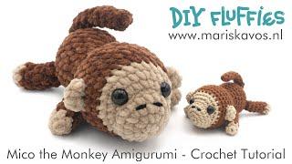 How to crochet a cute monkey Amigurumi tutorial pattern for beginners