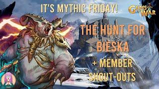 Gems of War Mythic Friday! The Hunt for Bieska + Member Shout Outs