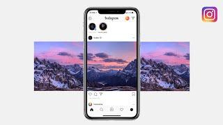 How to post PANORAMA on Instagram | Seamless multi post tutorial