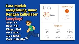 Cara Mudah Menghitung Umur Dengan Kalkulator Android | Lengkap & Akurat