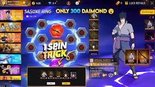 NEW SASUKE RING EVENT FREE FIRE | SASUKE BUNDLE SPIN | FF NEW EVENT TODAY | NEW EVENT FREE FIRE