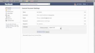 facebook language settings