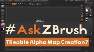 #AskZBrush: “How can I create a tileable alpha map and apply it to a model?”