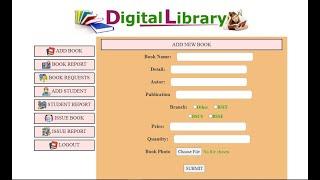 Library Management System Web Project with Source Code using PHP, HTML, CSS JavaScript | Web Project