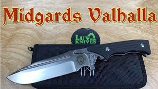 Midgards Messer Valhalla folding knife !!   Folding pocket sword !!  It’s my kinda crazy !!!