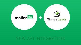 Use Thrive Leads Opt-In Forms in WordPress with MailerLite