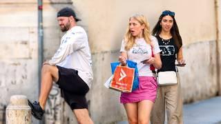 Funny WET Fart Prank in Europe! PARKOUR in Italy!!