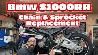 BMW S1000RR MOTORCYCLE CHAIN & SPROCKET REPLACEMENT. SUPER EASY JOB ON AN AWESOME SUPERBIKE