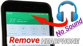 How do you remove the headphone symbol in Android when there is no headphone connected? by NR1991