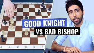 How to play with the Good Knight against the Bad Bishop | Minor Piece Play | IM Alex Astaneh