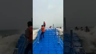 too danger Floating sea bridge