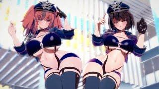 レースクイーンボルチモアとブレマートンで「再会の誓い」【USS BALTIMORE･BREMERTON/MMD/アズールレーン/AZURLANE/KKVMD】