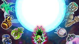 Terraria all bosses vs Super Spirit Bomb | Dragon Ball Mod