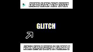 Create GLITCH TEXT EFFECT in filmora 9 tutorial (easily)