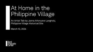 At Home In The Philippine Village