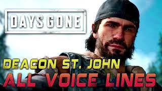 Days Gone: Deacon St. John All Voice Lines [Part 1]