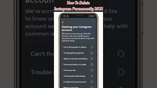 Instagram Account Delete Kaise Kare | How To Delete Instagram Account Permanently | 2025 | #Shorts