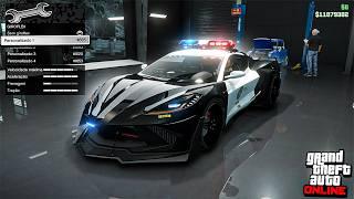 O MELHOR! TUNANDO O NOVO CARRO DE POLICIA COQUETTE D10 no GTA 5 Online