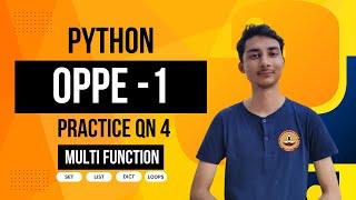 Python Oppe Practice Qn 4 (mock 1) | swap python dict key value & More | Oppe 1 revision python