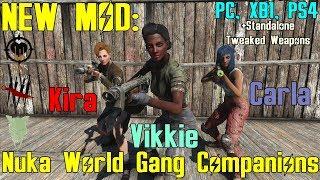 Fallout 4: New Mod: Nuka World Gang Companions - Kira, Carla and Vikkie