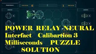 Power Relay neural interfact calibartion 3 milliseconds PUZZLE