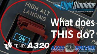 A320 HIGH ALTITUDE LANDING Switch Explained | Real Airline Pilot