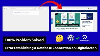 How to Fix the Error Establishing a Database Connection in WordPress on Digitalocean